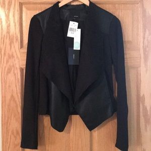 Edyson Maisha Ponte & Faux Leather Jacket